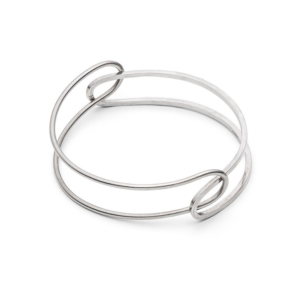 Loop Silver Bangle