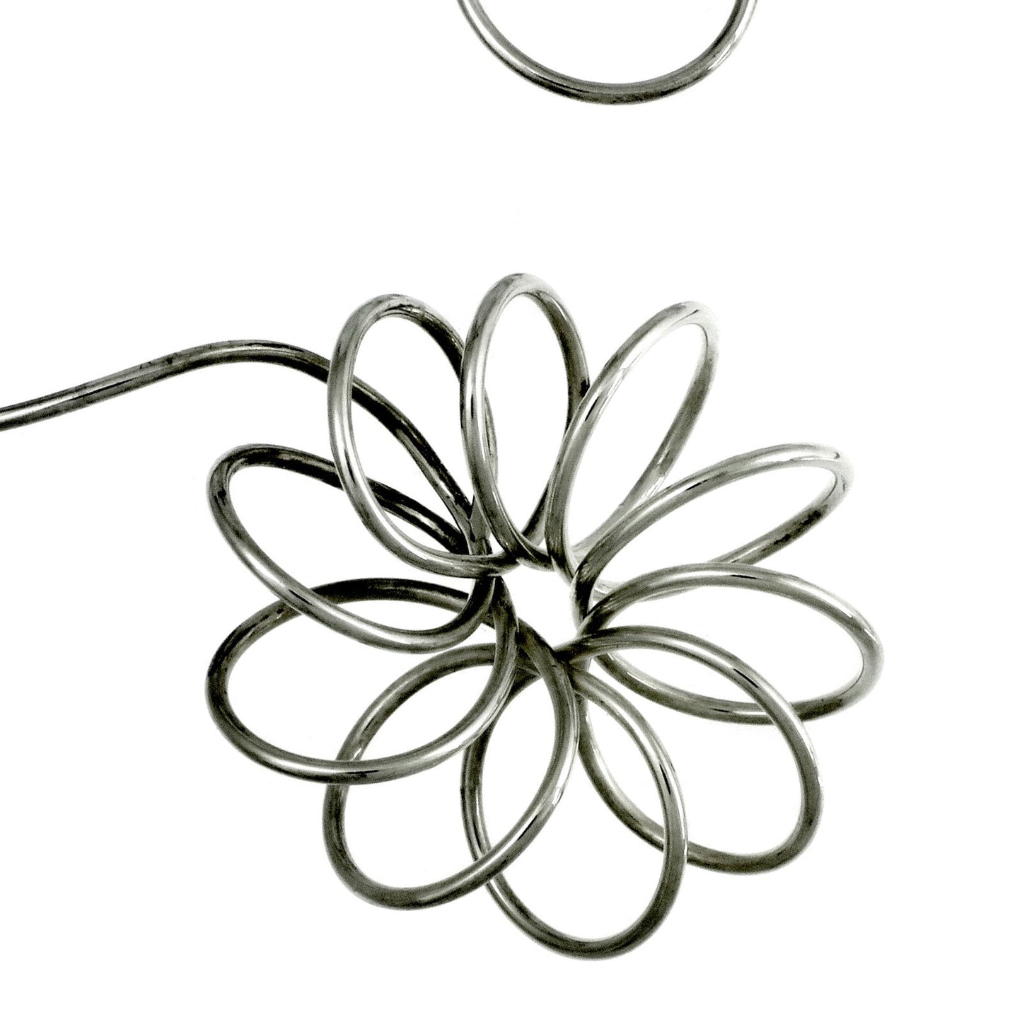 Spiro Silver Statement Neckpiece detail