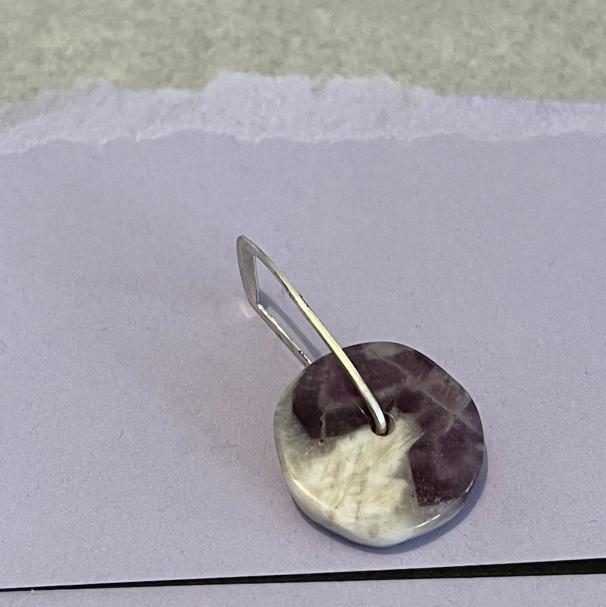 kanndir amethyst pendant without a chain