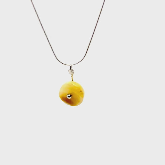 yellow agate Kanndir pendant