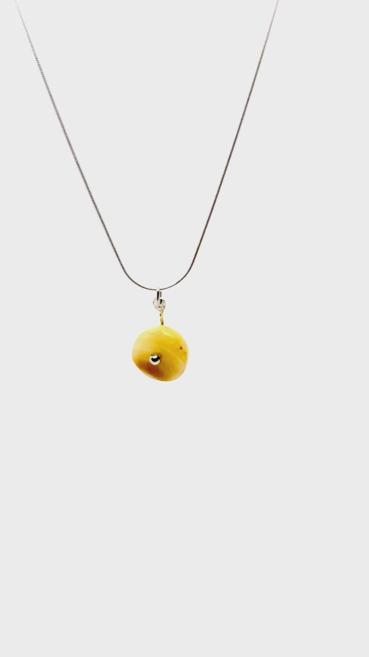 yellow agate Kanndir pendant