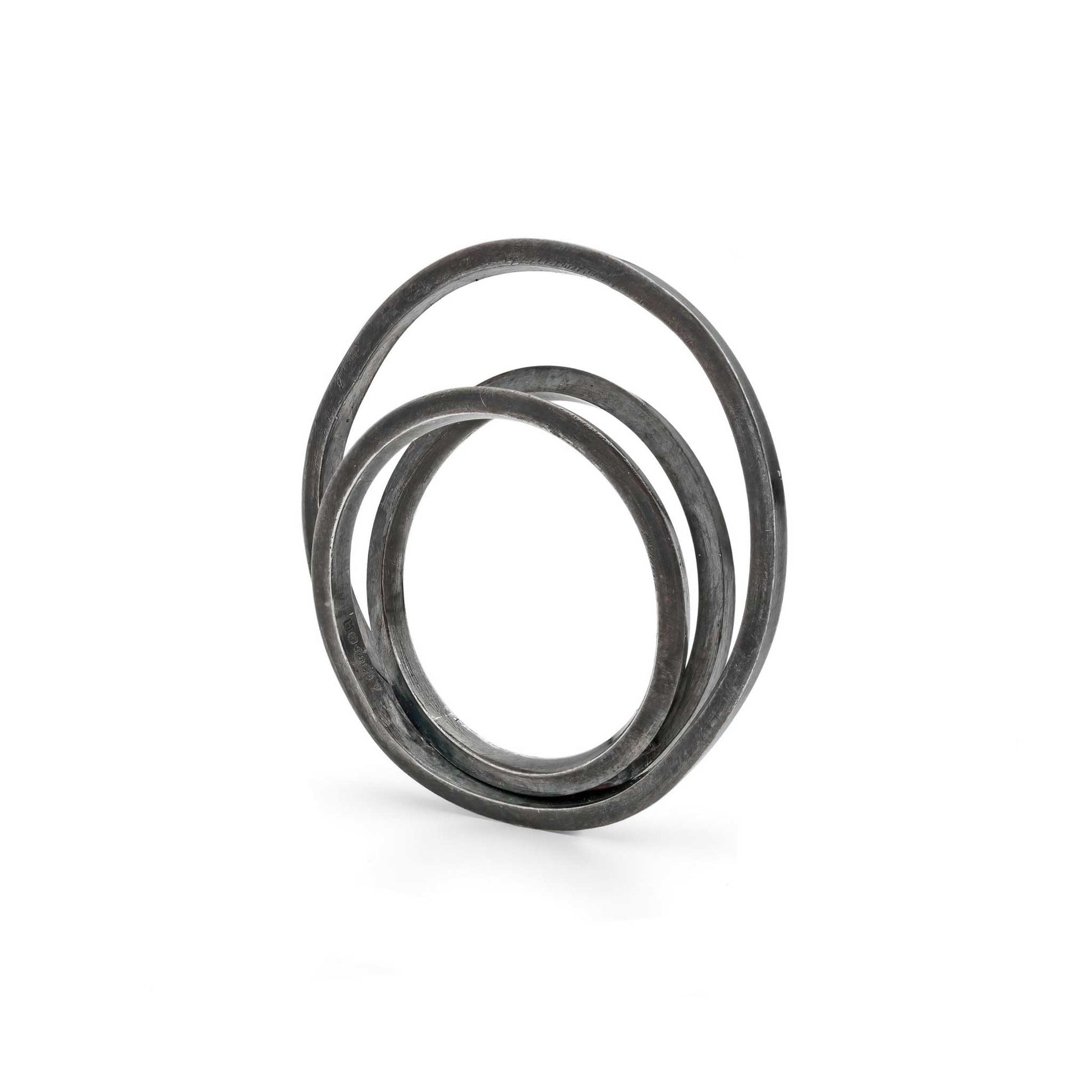 Oxidised Loop D Loop Ring 1.5mm